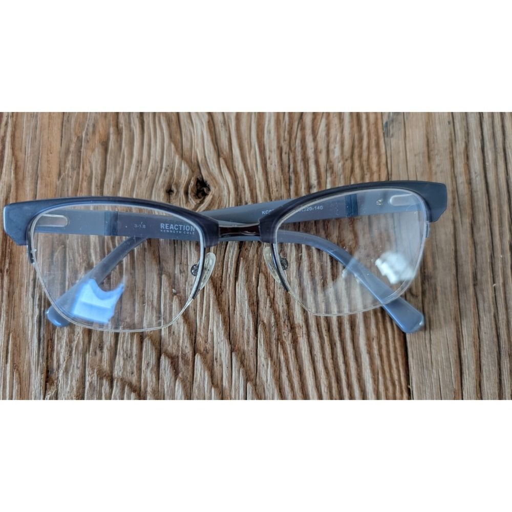 Kenneth Cole KC0796-063 Unisex Black Horn Half Rim Eyeglasses Frame Academia